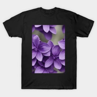 Beautiful Violet Flowers, for all those who love nature #130 T-Shirt